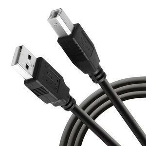 Black USB 2.0 Type B Cable Cord